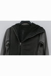 BORIS BIDJAN SABERI Dark Grey Hooded Jacket WZIPPER2 FTO00002
